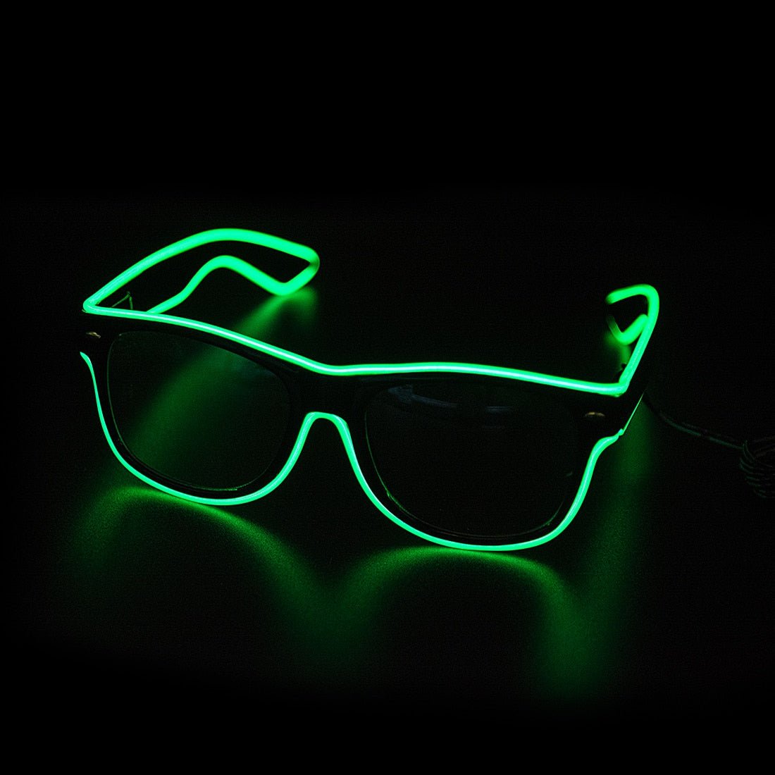 EL Wire Wayfarer Glasses - ElectricDanceCulture - Green