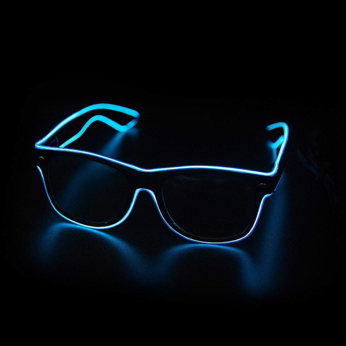 EL Wire Wayfarer Glasses - ElectricDanceCulture - Blue