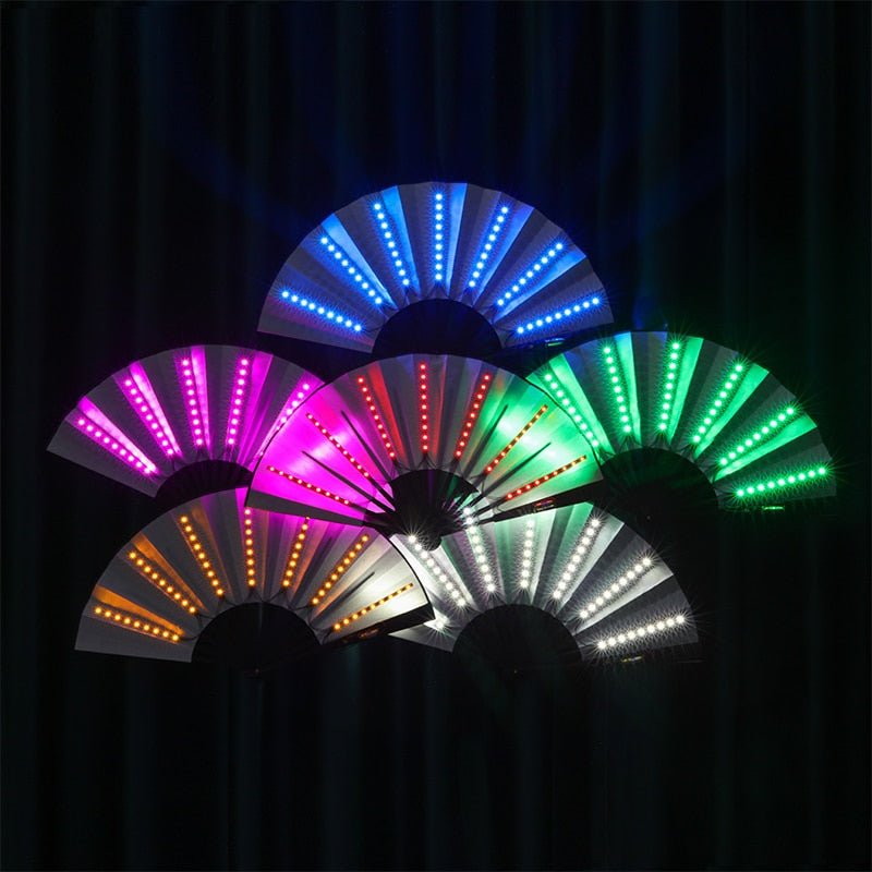 LED Folding Fan ElectricDanceCulture