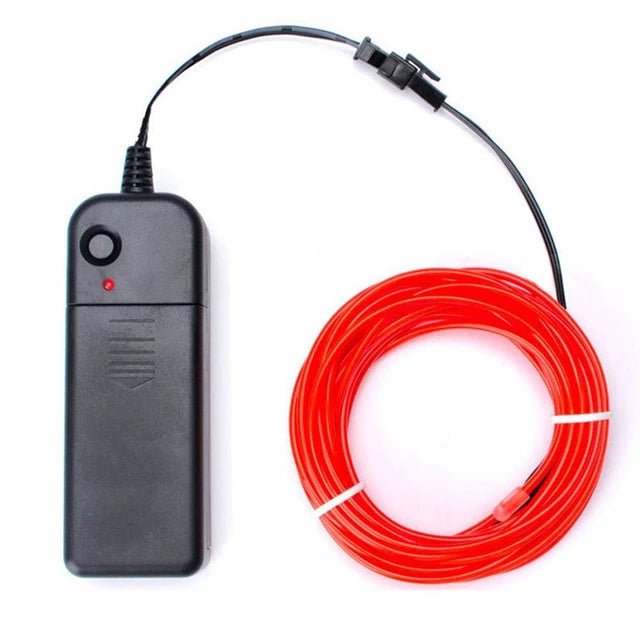 Luminous El Wire LED Cable - ElectricDanceCulture - Red