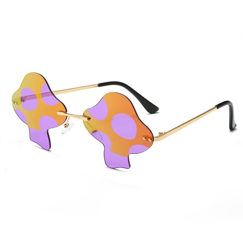 Shroom Sunglasses - ElectricDanceCulture - Red & Purple