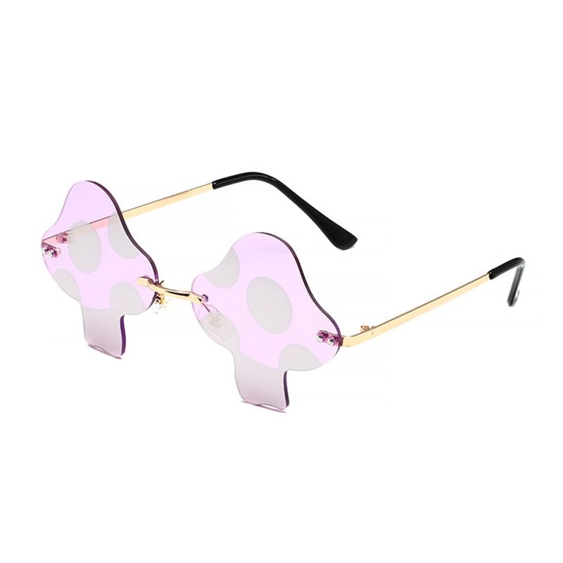 Shroom Sunglasses - ElectricDanceCulture - Lavender & White